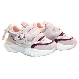 B.Duck Toddler Sneakers Girl 3D Cartoon Pink Maroon Hook & Loop Size 10.5